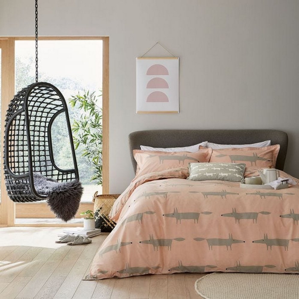 Mr Fox Bedding And Pillowcase By Scion In Blush Pink Buy Online From The Rug Seller Uk 6894